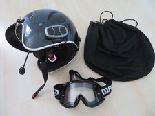 Motorradhelm XS von Louis AJS inkl. Brille Madhead und Kommunikationssystem Sena