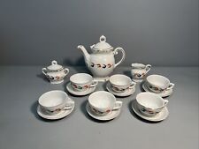 Altes Puppengeschirr Kaffeeservice Porzellan mit Floralem Motiv | #M3