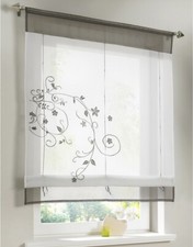 Neu Mode Vorhang Fenstervorhang Raffrollo Raffgardine Scheibengardinen Gardine