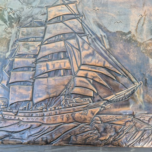 Kupfer relief maritim - kupfer,