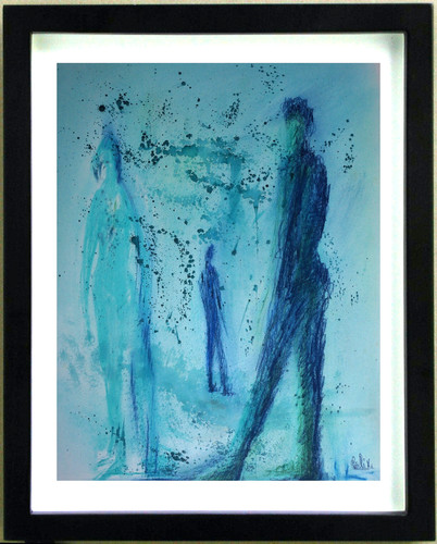 Gouachezeichnung couple - gouachezeichnung,