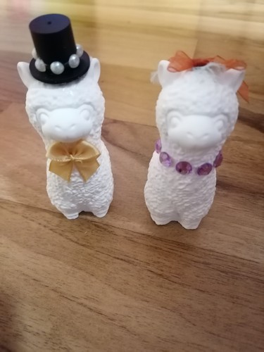 Brautpaar lama alpaka gegossen - lama,