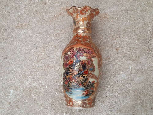 Satsuma vase japan alt bemalt - vase,