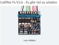 ESU 52620 LokPilot Fx Decoder V3.0 mit 8 pin NEM 652-Stecker am Kabel in OVP