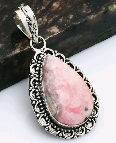 Rhodochrosit ethno anhänger - ethno,
