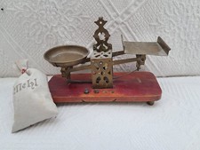  antiker Kaufladen Waage Gewichte Mehlsack