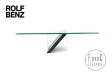 Rolf Benz Couchtisch Beistelltisch Glas Gestell Marmor massiv