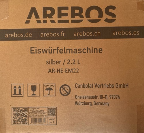 Eiswürfelmaschine 12kg 24h - 12kg,