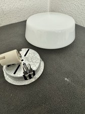 Runde  RZB Lampe Leuchte Deckenlampe Wandlampe Glas Opalglas 60er 70er  ?  0