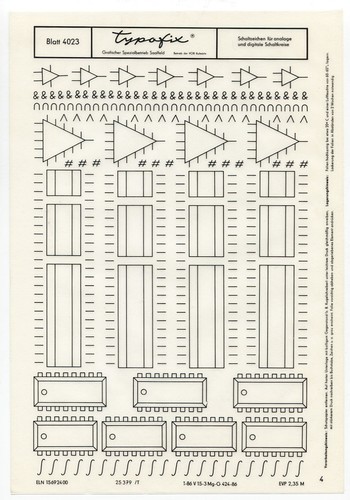 Typofix 4023 schaltzeichen - typofix, |