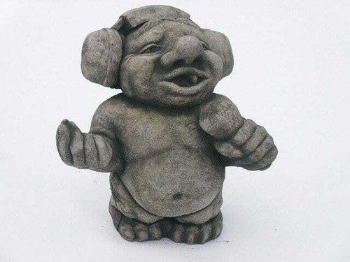 Gartenfigur troll disco - „troll, disco“