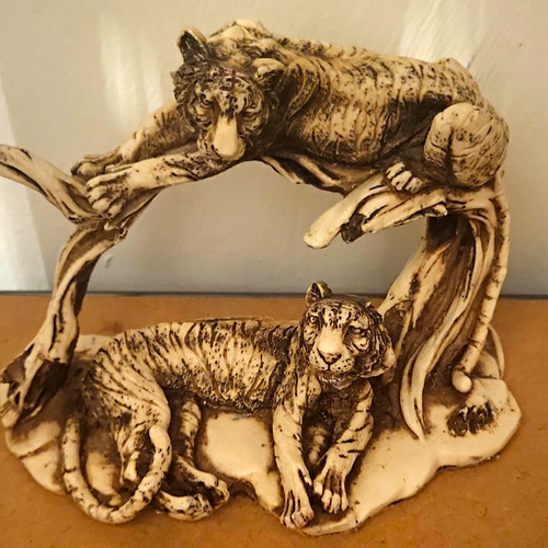 Dekofigur tiger familie 2 - dekofigur, tiger-familie
