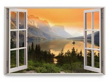 120x80cm Wandbild Fensterbild