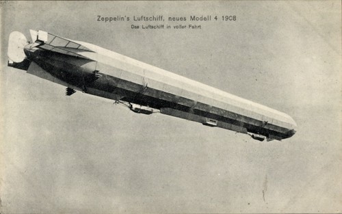 Zeppelins luftschiff neues - ak, luftschiff,