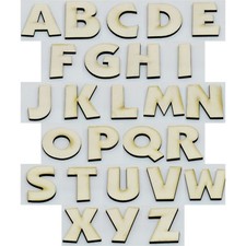 Holz Buchstaben 4 oder 8 cm hoch Auswahl A-Z Deko Schrift Alphabet Wunschtext