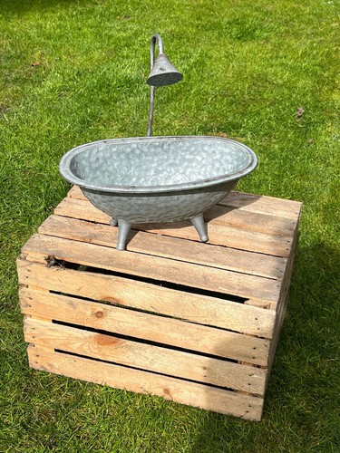 Zinkwanne blumentopf badewanne - blumentopf,