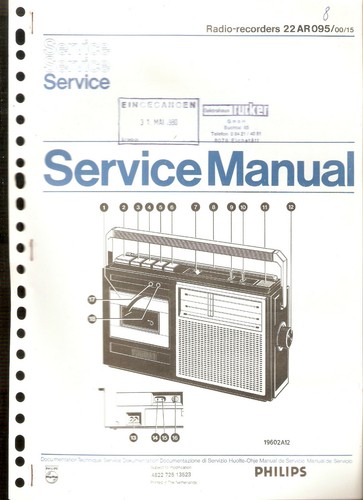 Philips service manual radio - manual,
