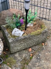 Sandsteintrog Antik Schaumburger Sandstein handgehauen 100 Jahre