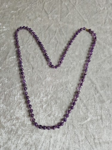 Amethyst halskette 88 - halskette, 44