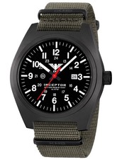KHS Herrenuhr Inceptor Black Steel Steingrau-Oliv INCBS.NSGO