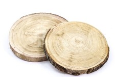 Holzscheiben ( 2er Set. ) Bastelscheiben Bastelholz Deko Holz 