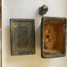 Schale Bonsai Pot Tonfigur 3er