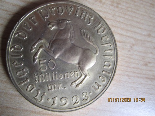Notgeld münze der provinz - notgeld,