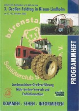 Programmheft Schlüter Feldtag in Risum Lindhom 12/13.10.2002 no prospekt