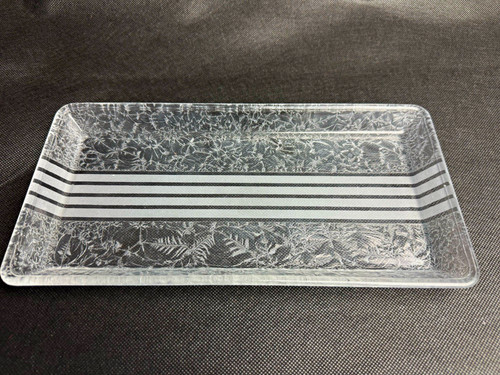 Servierplatte glas rechteckig - servierplatte,