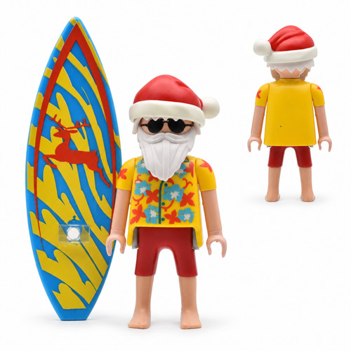 Playmobil surfing santa - playmobil, santa"