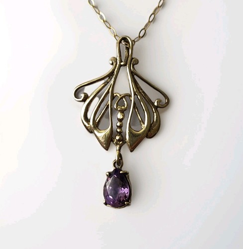 Jugendstil lavalier anhänger - jugendstil,