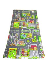 Duoplay 100x190 A4 Wende-Spielteppich, City oder Farm #5004219
