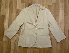 Damenjacke von Kathlen Madden Ital.Gr.XL,Hellelfenbein,98% Baumwolle 2% Elasthan