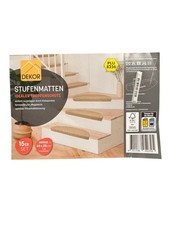 15er Set Stufenmatten Beige 28x65 cm Rutschfest Formstabil selbstklebend