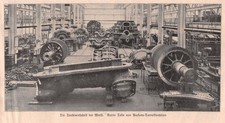 Turbinenfabrik Werft Blohm und Voss Hamburg Parsons-Dampfturbine - 1913 ~24x13cm