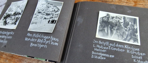 Altes fotoalbum fotos berge - altes,