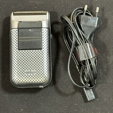 Braun Rasierer Micron Plus "De Luxe" 5421 Netzrasierer  Silber Sehr Guter Zustan