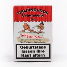 Verjüngungsseife mit Spruch – lustiges Geburtstagsgeschenk Anti-Aging Gag Seife