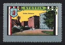 Reklamemarke stettin grüne - stettin,,