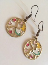 vintage Alice in Wonderland bunt Ohrringe