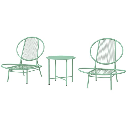 Outsunny bistro set - outsunny, 3-teilig