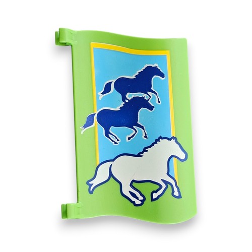 Playmobil pferde fahne schild - pferde,