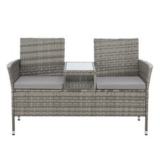 CHICAGO Polyrattan Gartenbank