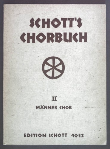 Schott chorbuch männer - schott's,