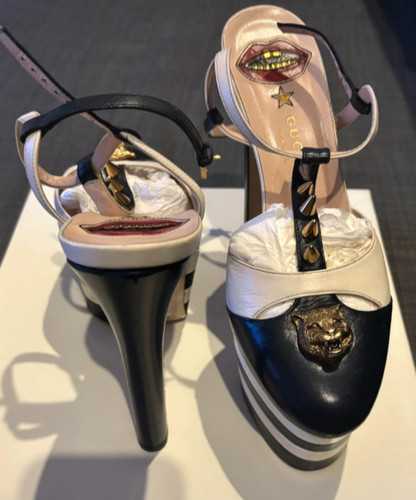 Gucci angel plateau pump - gucci,