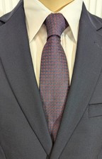 NEU - DRESSLER Herren Anlass / Business Krawatte - rot-blau gemustert - Seide !