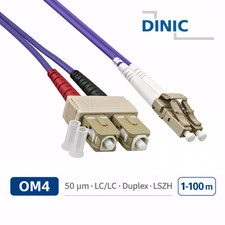 DINIC LWL Patchkabel OM4 LC/SC