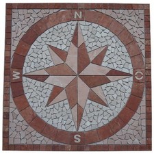 Mosaikfliesen Rosone 90x90cm