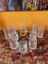 Ingrid Glas Krug Gläser ca 1973 Polka Dots/Punktmuster