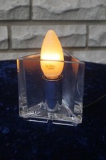 Rare Nachtmann Kriatall Würfel Lampe Kubus Tischleuchte-DREIECKIG